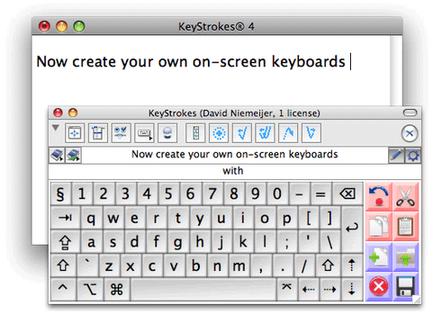 Экранная клавиатура KeyStrokes поддерживает функцию многоязычной подсказки слов, помогающей пользователям осуществлять ускоренный ввод информации